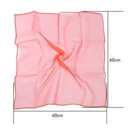 Juggling Cloths, Set of 12 Chiffon Cloths, 60 x 60 cm Square Colourful Dance Chiffon Cloths, Chiffon Cloths for Party Activities, Accessories, Decoration, Juggling and Sensory