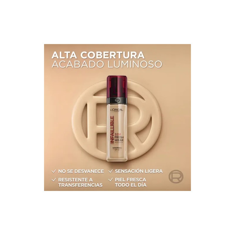 Base de maquillaje lquida de alta cobertura y larga duracin