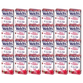 Welch's Singles To Go Water Drink Mix - Powder Sticks, Cherry Promegranate, 0.46 Ounce, 6CT (Pack of 24)
