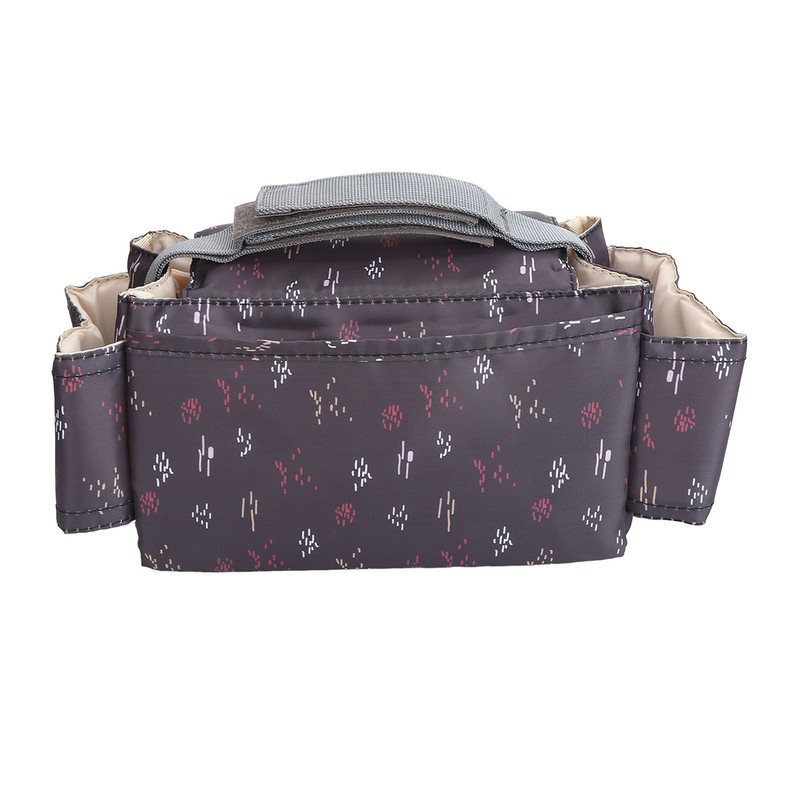 Universal Stroller Organizer with Insulated Cup Holder Phone Bag Waterproof