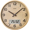 MAG W-776N-Z Analog Wall Clock, Radio Watch, Temperature, Humidity, Display,