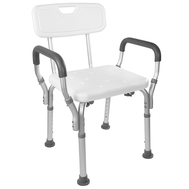 Vaunn Medical Deluxe Spa Shower Chair with Arms and Back,