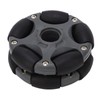 58mm Plastic Omnidirectional Wheel, Gray Black, Excellent Load Stability, Plastic