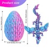 3D Printed Dragon in Egg - Detachable Winged Dragon Inside,