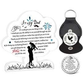 Step Dad Gifts Best Dad Gifts Pocket Hug Gifts for Dad Thanks Dad Gifts from Daughter Son New Dad Birthday Gifts Christmas Gifts for Daddy Stepdad Father in Law Father Plaque Idea Present