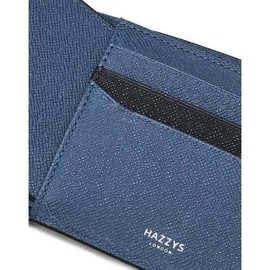 Hazzys (대구신세계)COLOR POINT 네이비 배색포인트 소가죽 슬림 반지갑 HJWA5F381N3 (Daegu Shinsegae) COLOR POINT Navy Color-Blocked Slim Leather Wallet HJWA5F381N3