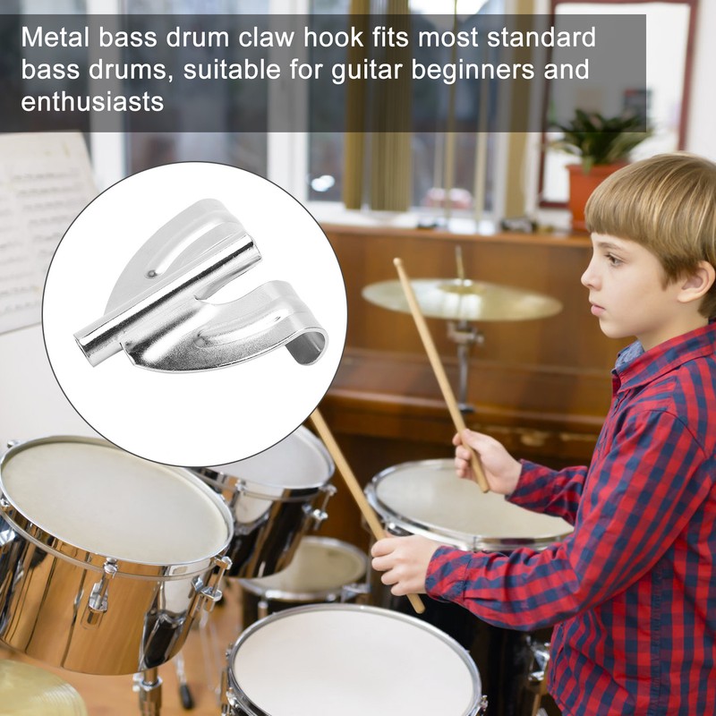 2Pcs Drum Claw Hook Iron Supportive Tension Rods Instrument Replacement