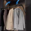 HOWHY Pull Down Closet Rod - Adjustable Side Mounted Closet