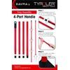 Pet Hair Remover Rubber Broom - Carpet Rake for Pet