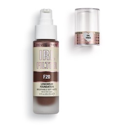 Makeup Revolution, IRL Filter Longwear Foundation, Medium to Full Coverage, F20, 23 ml