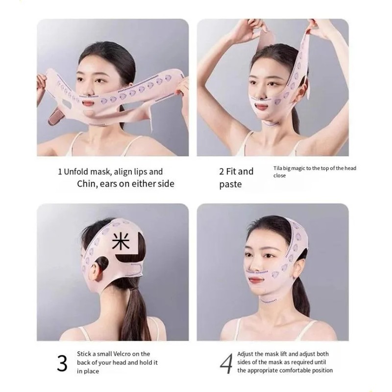 Mascarilla Facial Adelgazante Reduce Papada Afila