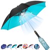 Tefedpot Umbrella with Fan and Mist Spray, 2025 upgraded 3-in-1