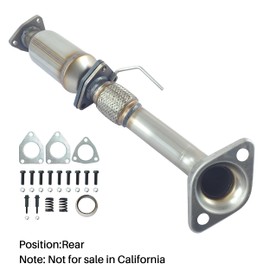 [Rear]FortunaFlow Catalytic Converter Compatible with Honda Accord 2008 2009 2010 2011 2012,Acura TSX Flex Pipe 2009 2010 2011 2012 2013,2.4L[EPA Compliant+standard]