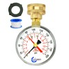 CARBO Instruments 2-1/2" Water Pressure Test Gauge, 0-200 PSI, Red