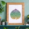 FINGERINSPIRE Mandala Leaf Stencils Decoration Template 30x30cm/11.8x11.8inch Plastic Large Leaf