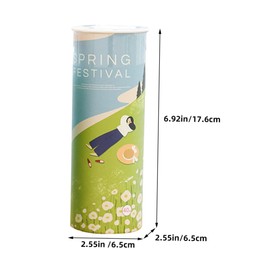 Ciieeo 3pcs Car Tissues with Round Tissue Holder Travel Cylinder Design for Vehicle Use Stylish for Home Road Use