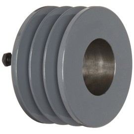 TB Woods 3V2653 Narrow V-Belt Sheave, 3V Belt Section, 3 Grooves, JA Bushing required, Ductile Iron, 2.65" OD