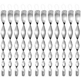 Dyvicl Reflective Scare Rods, Ornamental Spinner Deterrent Control Device for House Windows Garden Yard Outdoor, 12 Pack