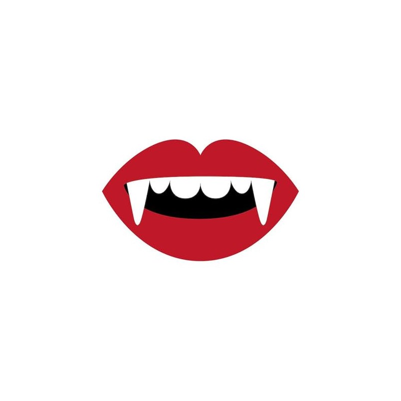 CafePress Vampire Teeth Rectangle Car Bumper Magnet