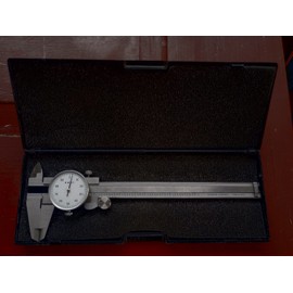 Shars stainless steel precision dial calipers 0"-6"x0.001" new in box