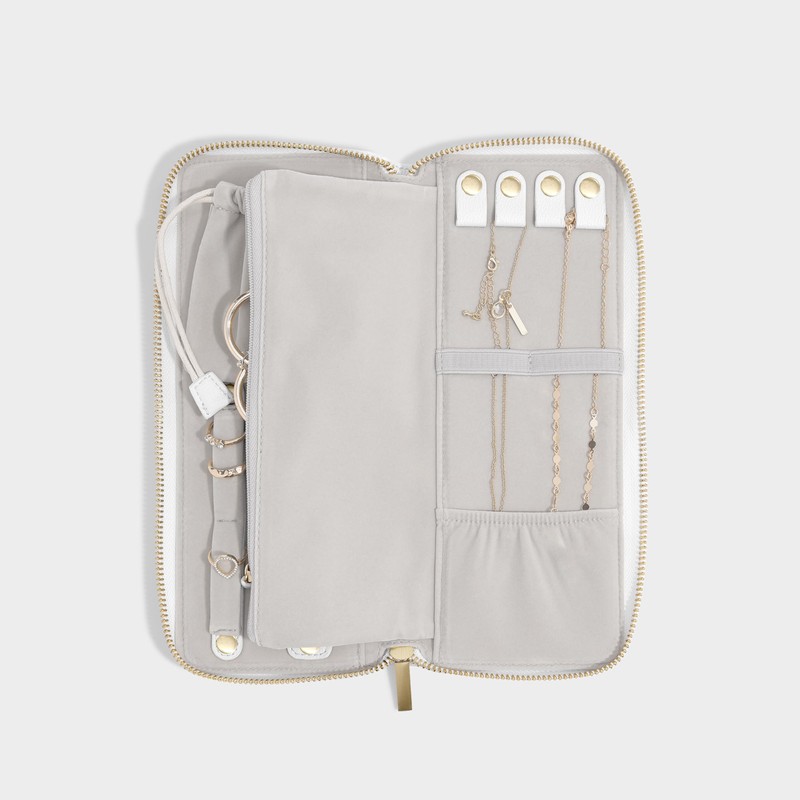 Stackers Pebble White Jewellery Roll