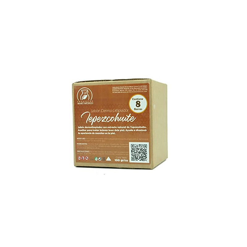 Jabón Artesanal Tepezcohuite Anti-manchas (8 Piezas)