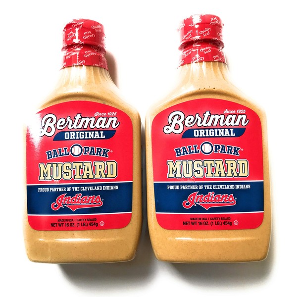 Bertman Ball Park Mustard - 2 16 Ounce Bottles of Original Bertman Mustard, Great Value
