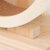Wooden Bracket Silent Pet Exercise Running Wheel Toy for Hamster