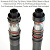 Armerah 810 Drip Tip eCig Mouthpiece Short/Wide Coloured-POM/Stainless-Steel Single Black