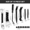 Zecirl 15 Pcs Auto Trim Removal Tool Kit Metal, Car