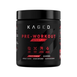 Kaged Polvo Deportivo Pre-entrenamiento para Hombres y Mujeres