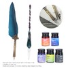 Calligraphy Pen Set Glass Ink Feather Fountain Pen with Replaceable