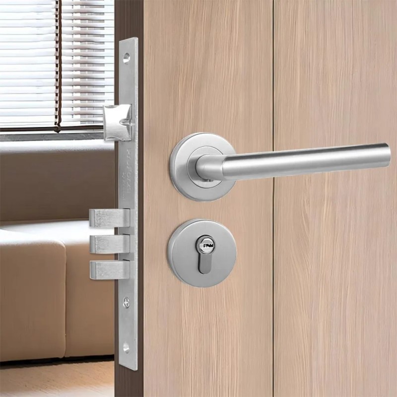 Banna Cerradura Alta Seguridad DO-3SS para Puertas Izquierda/Derecha Plateada