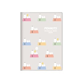 Sunstar Stationery Snoopy Notebook, 2026, Monthly B6, Dog House S2958821