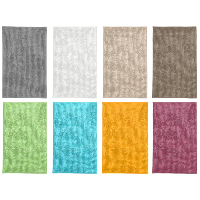 Brandsseller Modern Chenille Bath Mat Shower Mat Shaggy Style (50