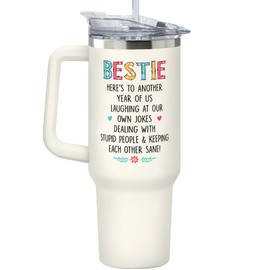 Birthday Gifts for Women Friendship - Valentine Gifts for Best Friends, Galentines Day Gifts for Friends - Friendship Gifts for Women Friends - Birthday Bestie Gifts for Friends Women - 40 Oz Tumbler