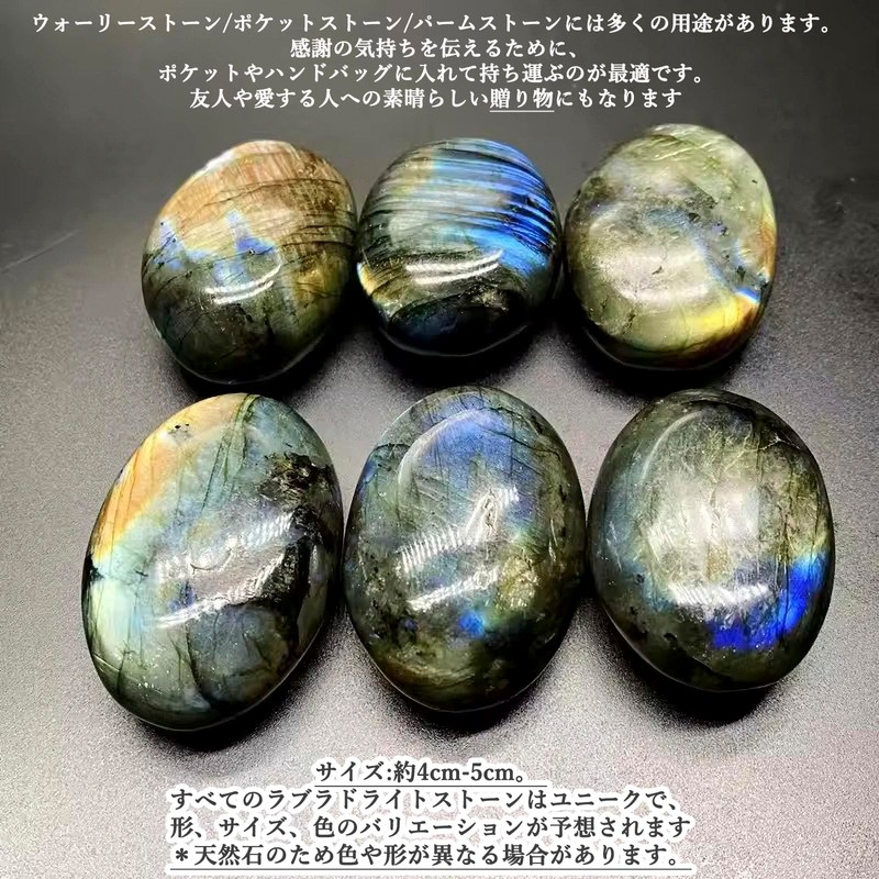 Audiophan Natural Gemstone Labradorite Plum Stone Gemstone 2pcs Irregular Polished