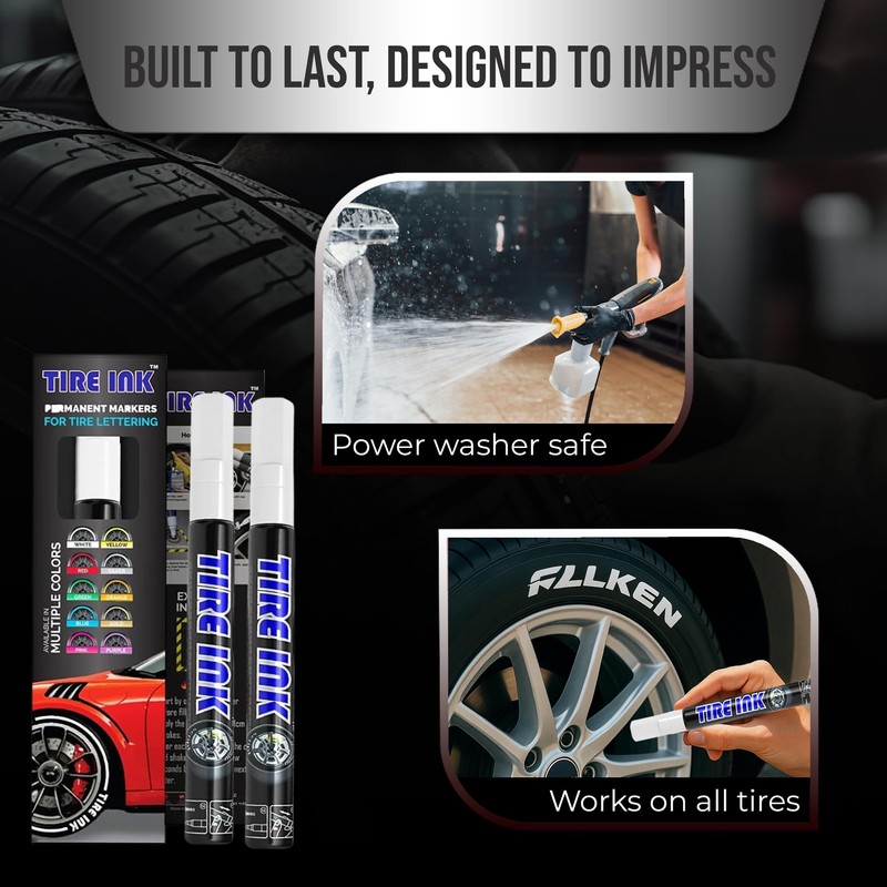 Tire Ink Color Tire Paint Pen - Waterproof Permanent Paint