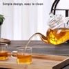 680ml Glass Teapot with Filter Heat Resistance Transparent Tea Kettle