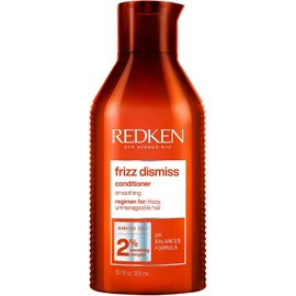 REDKEN- Acondicionador Frizz Dismiss | Suaviza el cabello con frizz |Aporta hidratación intensa, protege de la humedad y controla el frizz por un tiempo prolongado | Con Aceite de Babassu| 300ml