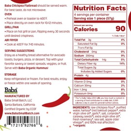 Organic Chickpea Flatbread (Harissa & Rosemary)