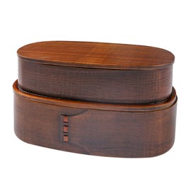 MAGICLULU 1Pc Bento Sushi Box Japanese Lunch Box Meal Prep Container Food Grade Insulation Portable Design for Students and Home Cooked Meals Light Brown