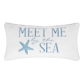 C&F Home 12" x 24" Starfish Meet Me at The Sea Embroidered Accent Throw Pillow Summer Coastal Beach House Nautical Ocean Home Living Room Sofa Couch Chair Bed Bedroom Decor Decoration 12" x 24"