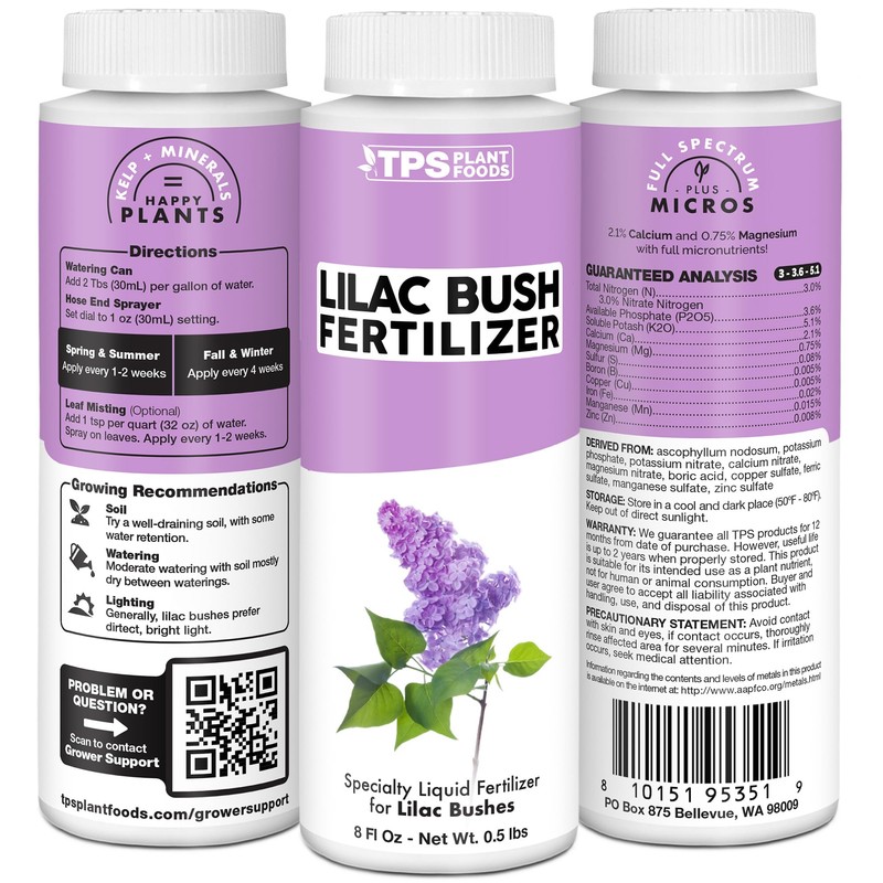 Lilac Fertilizer, Complete Liquid Lilac Bush Plant Food, 8 oz