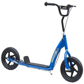 Kick Scooter with Adjustable Height and Non-slip Footplate for Kids 3+ YearsColor: Blue