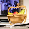 bremermann Foldable Fruit Basket Apple Design Bamboo Approx. 26.7 x