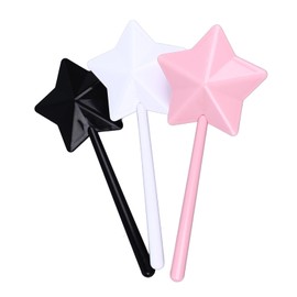 Tgoon Dispensador de Especias, Plástico en Forma de Estrella, Rosa, Negro, Blanco, Encantadora Varita Mágica, Salero y Pimentero para Cocina