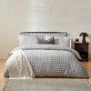 Yard Barton Check 100% Cotton Duvet Cover Set, Grey