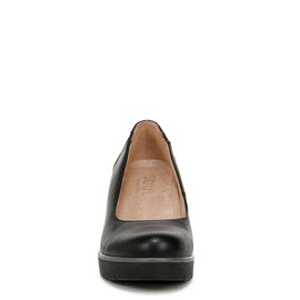 Naturalizer Soul Womens About Time Wedge Casual Shoe Black Tumbled 9 M