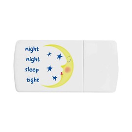 'Night Night Sleep Tight' Pill Box with Tablet Splitter (PI00033897)